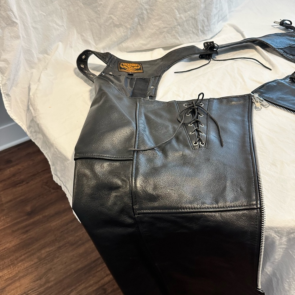 Women’s Leather Chaps for Motorcycle